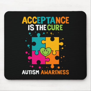 Acceptance Is The Cure Autism Awareness  Mouse Mat