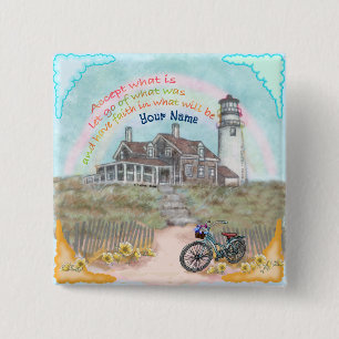 Acceptance Lighthouse 15 Cm Square Badge
