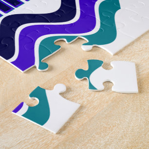 Acceptance Quote in Blue Green Purple Graphic Jigsaw Puzzle
