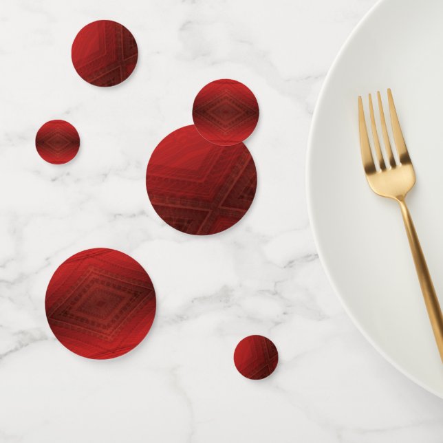 Acceptance | Red Eclectic Boho Pattern Confetti (Group)