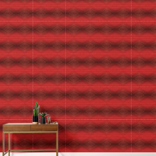 Acceptance   Red Eclectic Boho Pattern Wallpaper