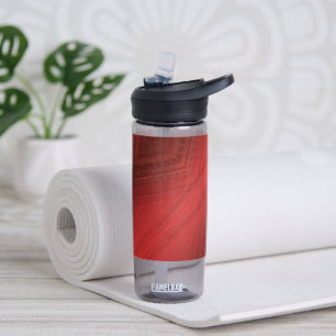 Acceptance   Red Eclectic Boho Pattern Water Bottle