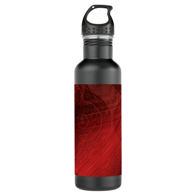 Acceptance | Red Meditation Medallions 710 Ml Water Bottle (Front)