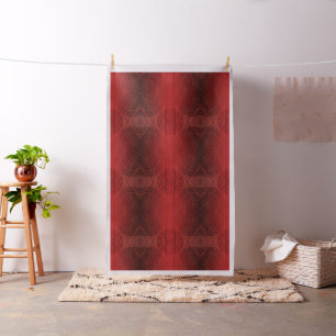 Acceptance   Red Meditation Medallions Fabric