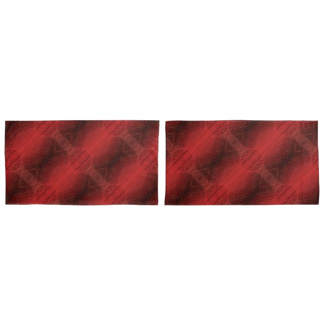 Acceptance | Red Meditation Medallions Pillowcase (Front-Set)
