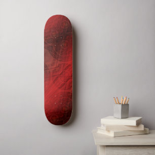 Acceptance   Red Meditation Medallions Skateboard