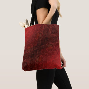 Acceptance Red Meditation Medallions Tote Bag
