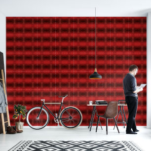 Acceptance   Red Meditation Medallions Wallpaper