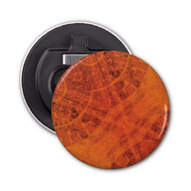 Acceptance | Red Orange Yellow Boho Medallions Bottle Opener (Front)