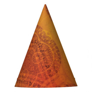Acceptance Red Orange Yellow Boho Medallions Party Hat