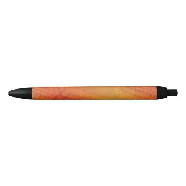 Acceptance | Red Orange Yellow Shibori Pattern Black Ink Pen (Front)
