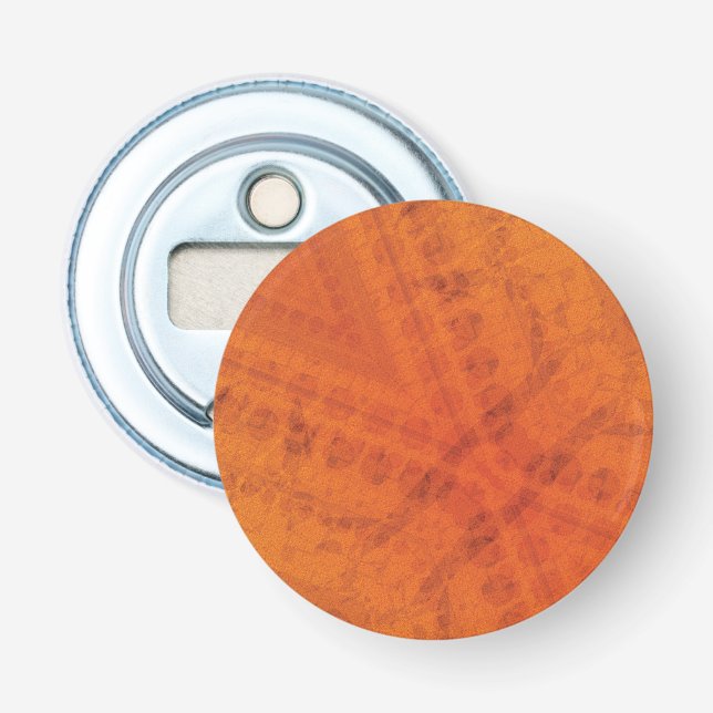 Acceptance | Red Orange Yellow Shibori Pattern Bottle Opener (Front)