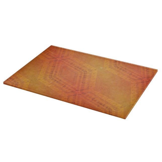 Acceptance | Red Orange Yellow Shibori Pattern Cutting Board (Corner)