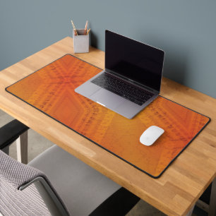 Acceptance   Red Orange Yellow Shibori Pattern Desk Mat