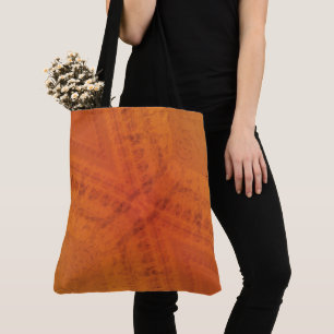 Acceptance Red Orange Yellow Shibori Pattern Tote Bag