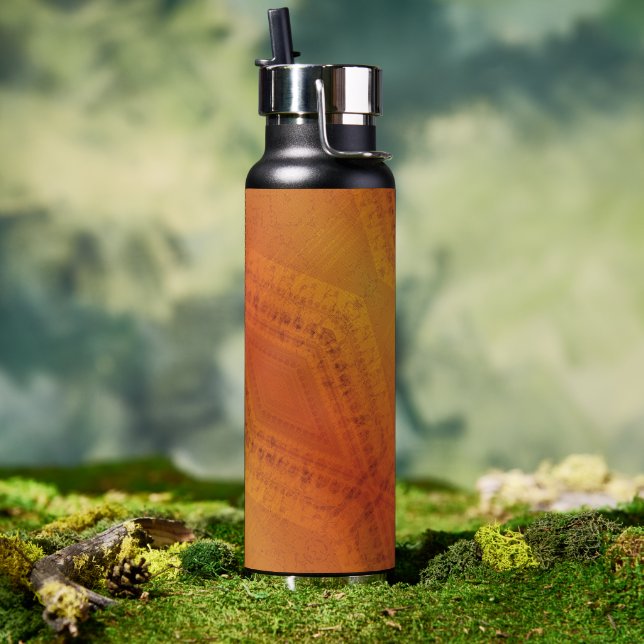 Acceptance | Red Orange Yellow Shibori Pattern Water Bottle (Outdoor)