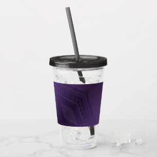 Acceptance Violet Eclectic Boho Pattern Acrylic Tumbler