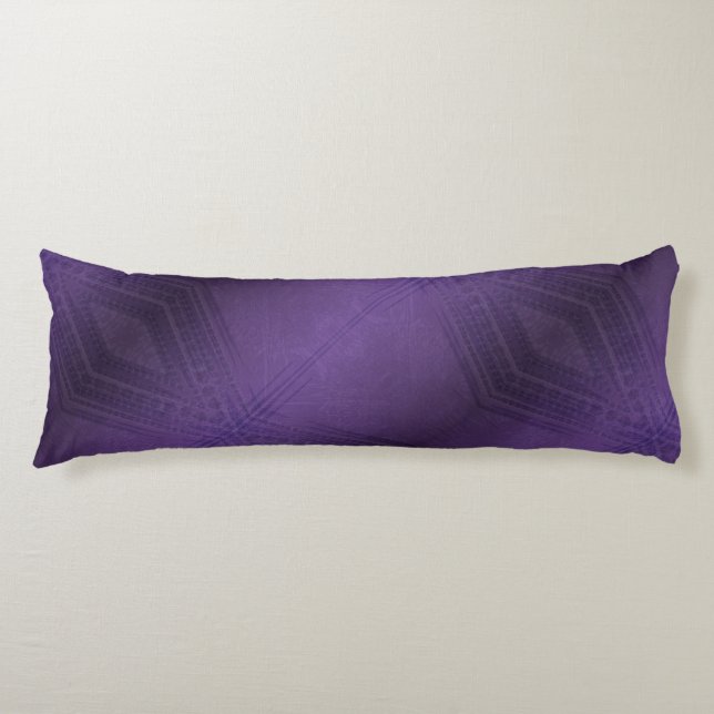 Acceptance | Violet Eclectic Boho Pattern Body Cushion (Front)