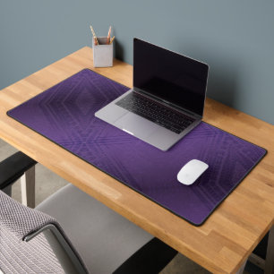 Acceptance   Violet Eclectic Boho Pattern Desk Mat