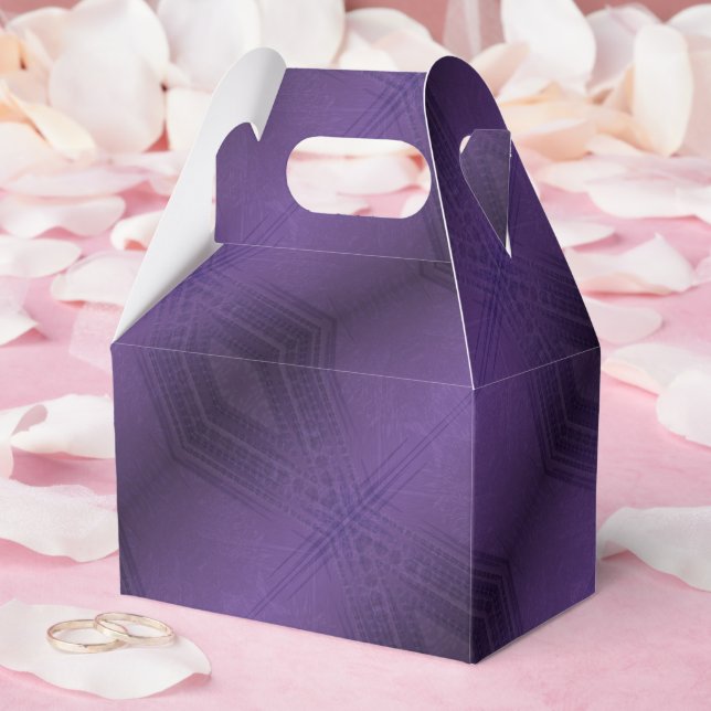 Acceptance | Violet Eclectic Boho Pattern Favour Box (Wedding)