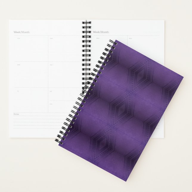 Acceptance | Violet Eclectic Boho Pattern Planner (Display)