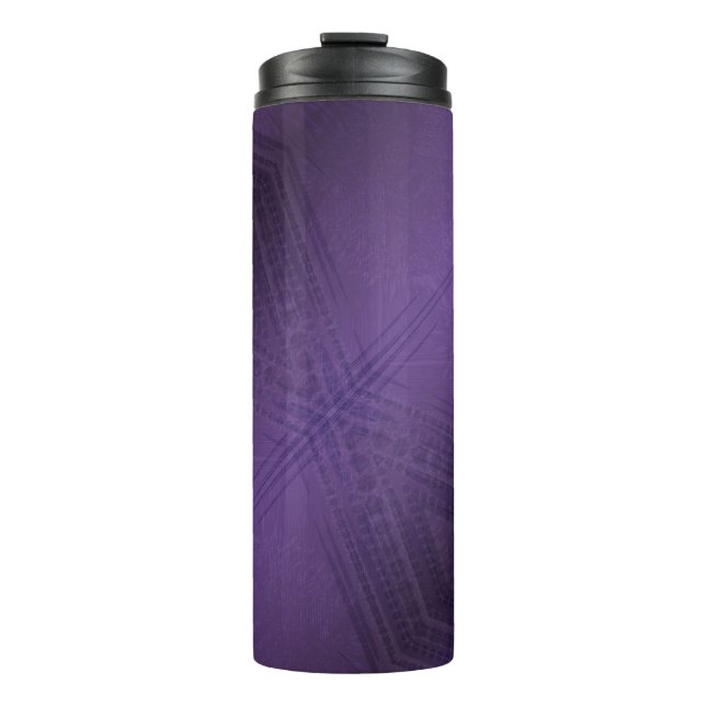 Acceptance | Violet Eclectic Boho Pattern Thermal Tumbler (Front)