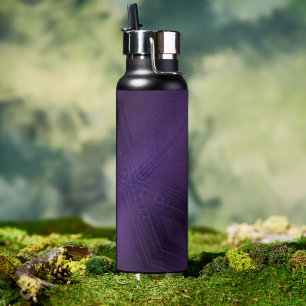 Acceptance   Violet Eclectic Boho Pattern Water Bottle
