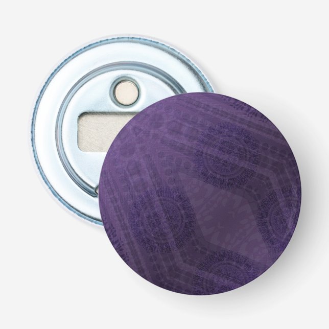 Acceptance | Violet Meditation Medallions Bottle Opener (Front)
