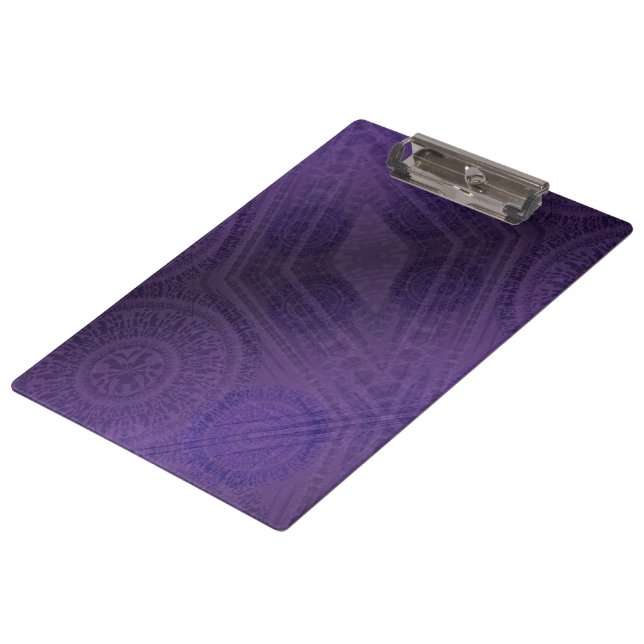 Acceptance | Violet Meditation Medallions Clipboard (Angled)