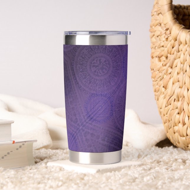 Acceptance | Violet Meditation Medallions Insulated Tumbler (Living Room)