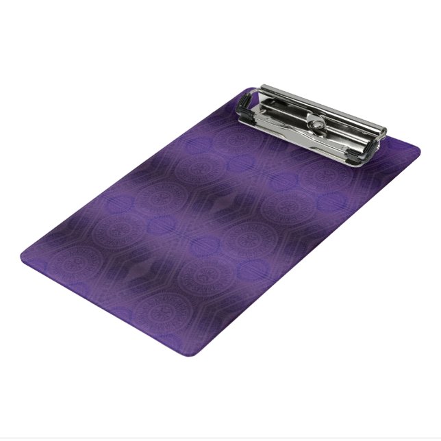 Acceptance | Violet Meditation Medallions Mini Clipboard (Angled3)
