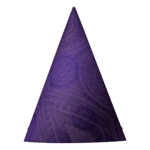 Acceptance Violet Meditation Medallions Party Hat