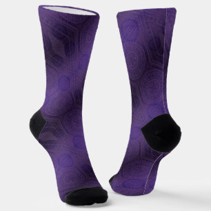 Acceptance Violet Meditation Medallions Socks