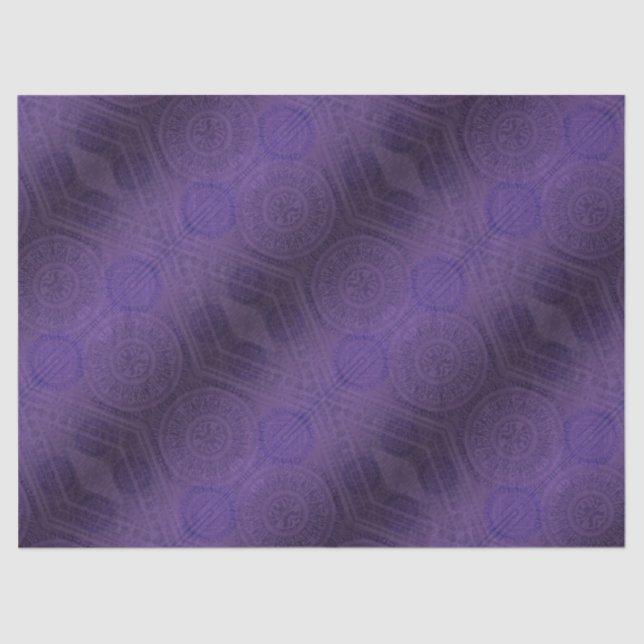 Acceptance | Violet Meditation Medallions Tissue Paper (Front)