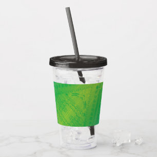 Acceptance   Yellow Green Blue Shibori Pattern Acrylic Tumbler