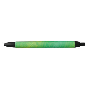 Acceptance   Yellow Green Blue Shibori Pattern Black Ink Pen