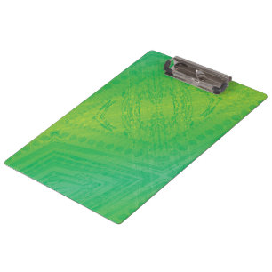 Acceptance   Yellow Green Blue Shibori Pattern Clipboard