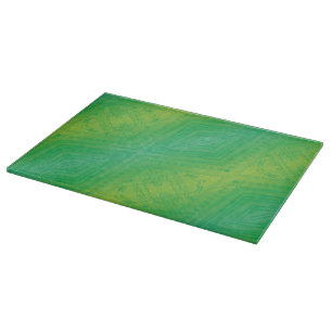 Acceptance Yellow Green Blue Shibori Pattern Cutting Board