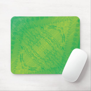 Acceptance   Yellow Green Blue Shibori Pattern Mouse Mat
