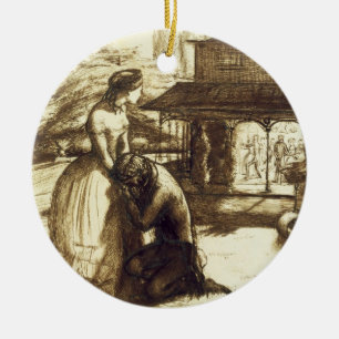 Accepted, 1853 (pen & brown ink on paper) ceramic tree decoration