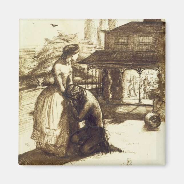 Accepted, 1853 (pen & brown ink on paper) magnet (Front)