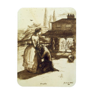 Accepted, 1853 (pen & brown ink on paper) magnet
