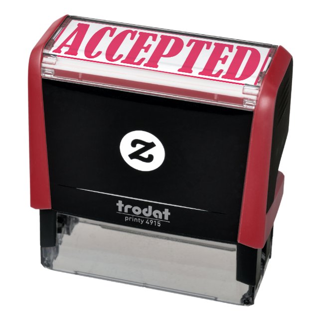 Accepted Approved Business Office Framed Simple Self-inking Stamp (Product)