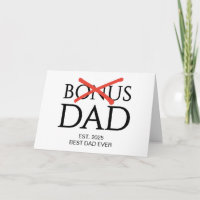 Accepted BONUS DAD Established Fathers Day