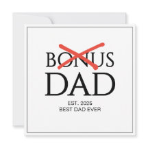 Accepted BONUS DAD Established Fathers Day