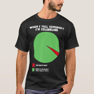 Accepted Colorblind Colour Blind Love Fun manga dr T-Shirt