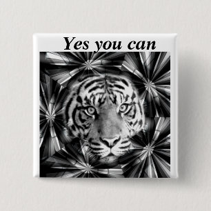 Accepting Me_ 15 Cm Square Badge