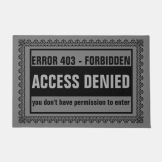 Access Denied 403 Forbidden Error Doormat