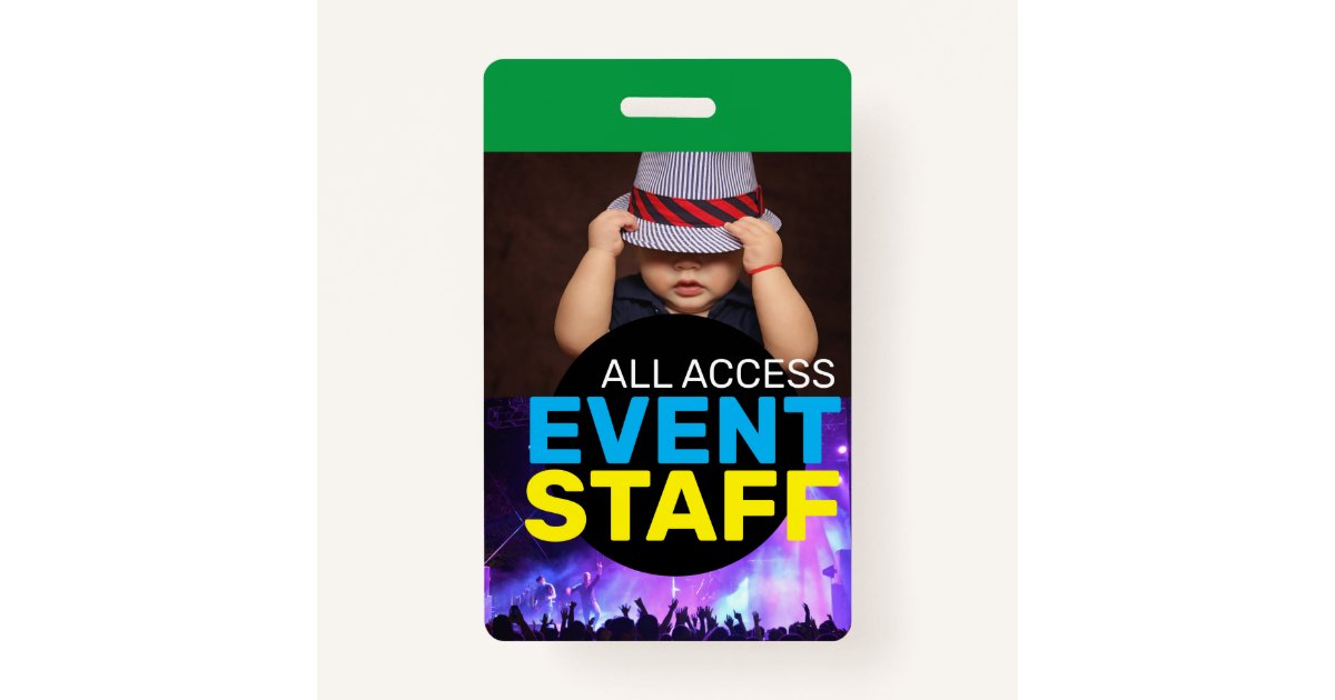 Access event staff ID badge | Zazzle