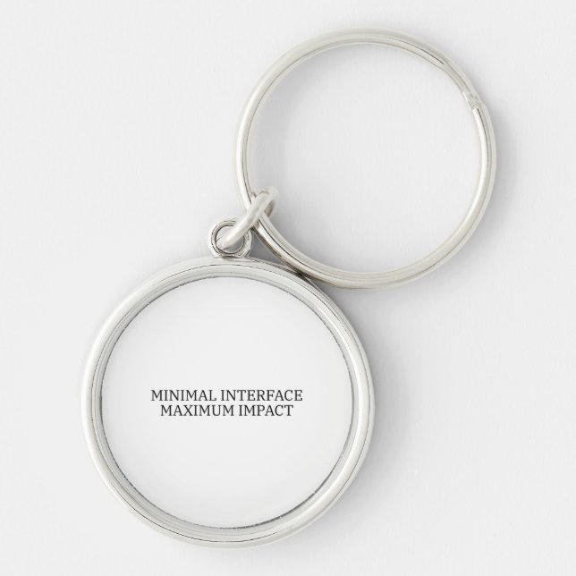 Access Protocol | Minimal Interface Acrylic  Key Ring (Front)